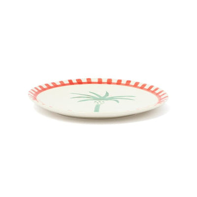 Hand Painted Plate Palm Tree M