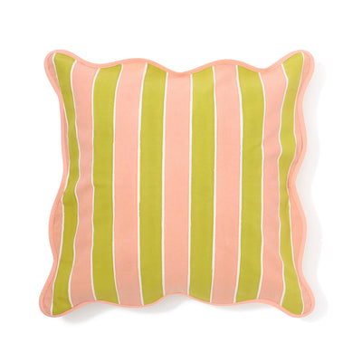 Block Print Cushion Cover 450 X 450 Pink X Green