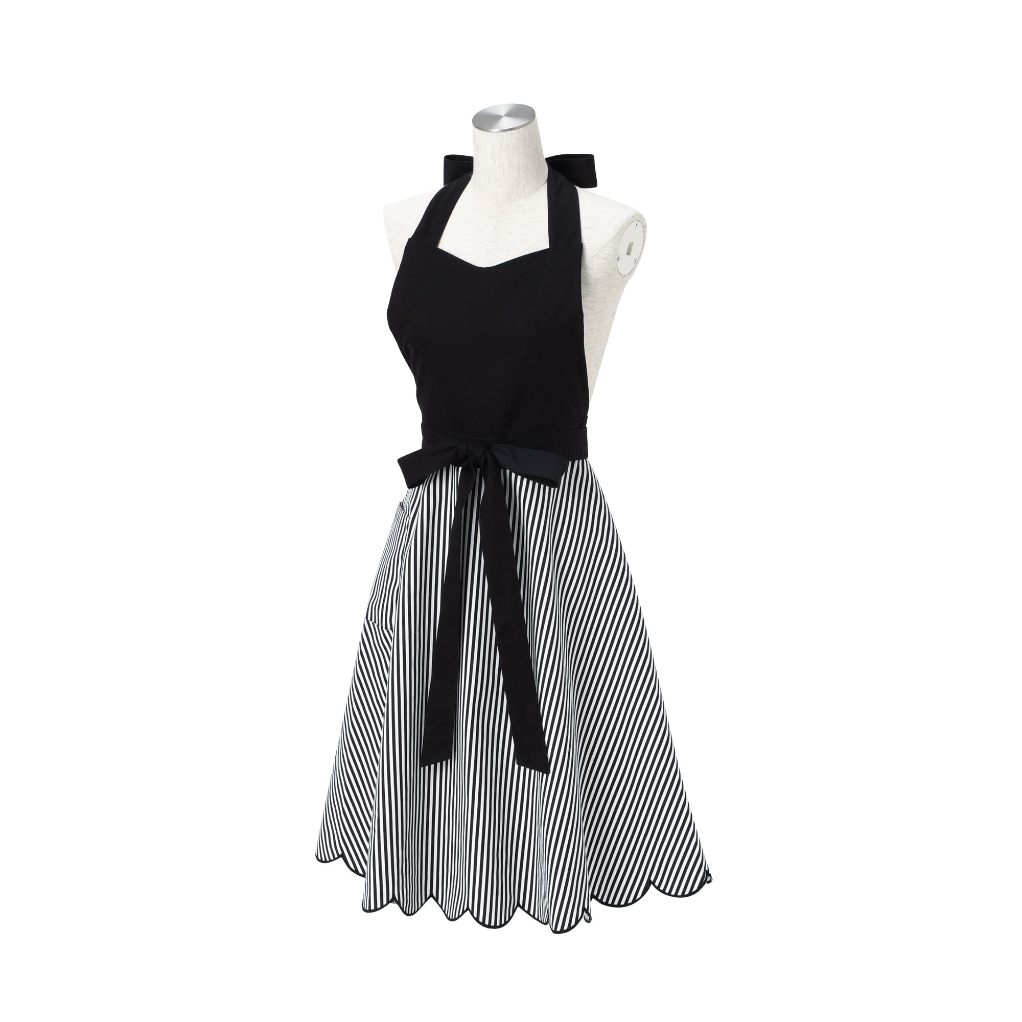 Scalloped Full Apron Black – Francfranc Hong Kong