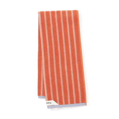 Antibacterial and Deodorizing Striped Face Towel Orange
