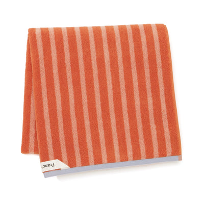 Antibacterial and Deodorizing Striped Bath Towel Orange