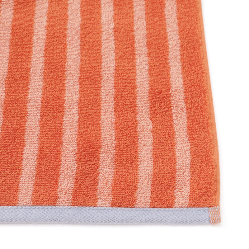 Antibacterial and Deodorizing Striped Bath Towel Orange