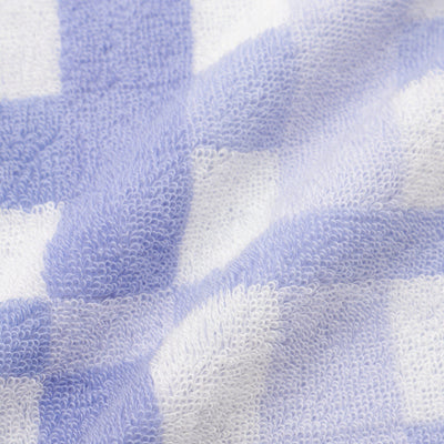 Antibacterial and Deodorizing Check Face Towel Purple