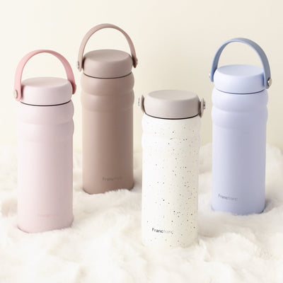 MokoMoko Stainless Steel Bottle 480ml Pink