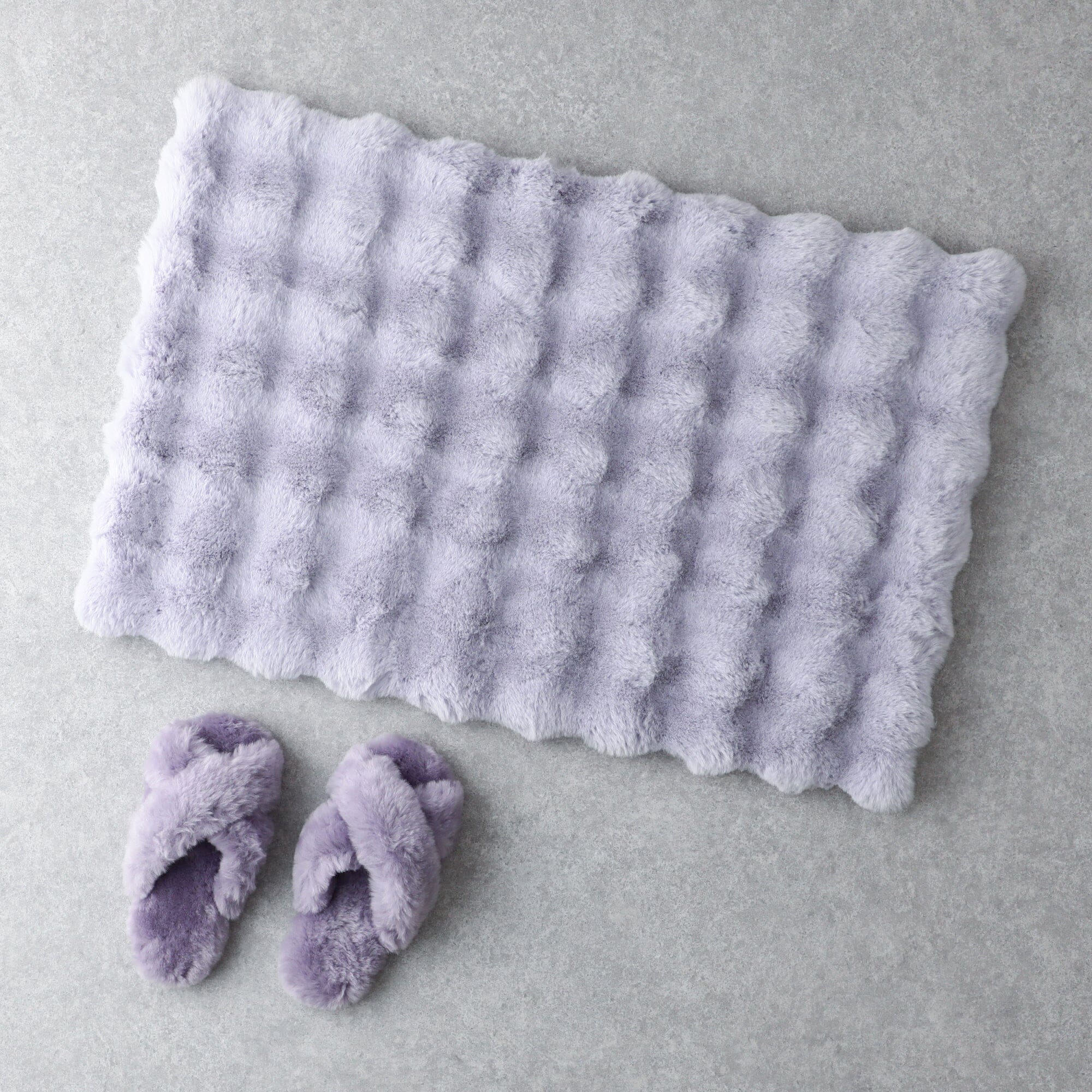 Pokomoko Fur Mf Rug S 1400 X 1000 Light Purple