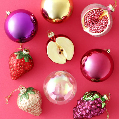 Glass Ornament Apple