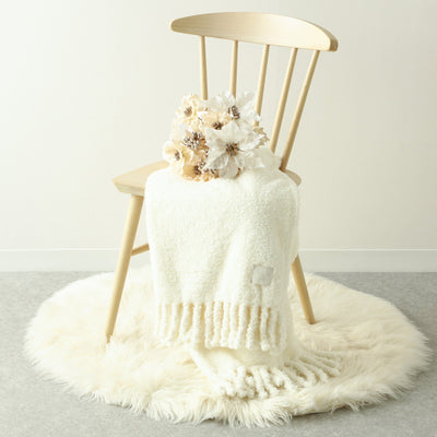 Godis White Throw (Knee Blanket) 1700 X 1300 Ivory