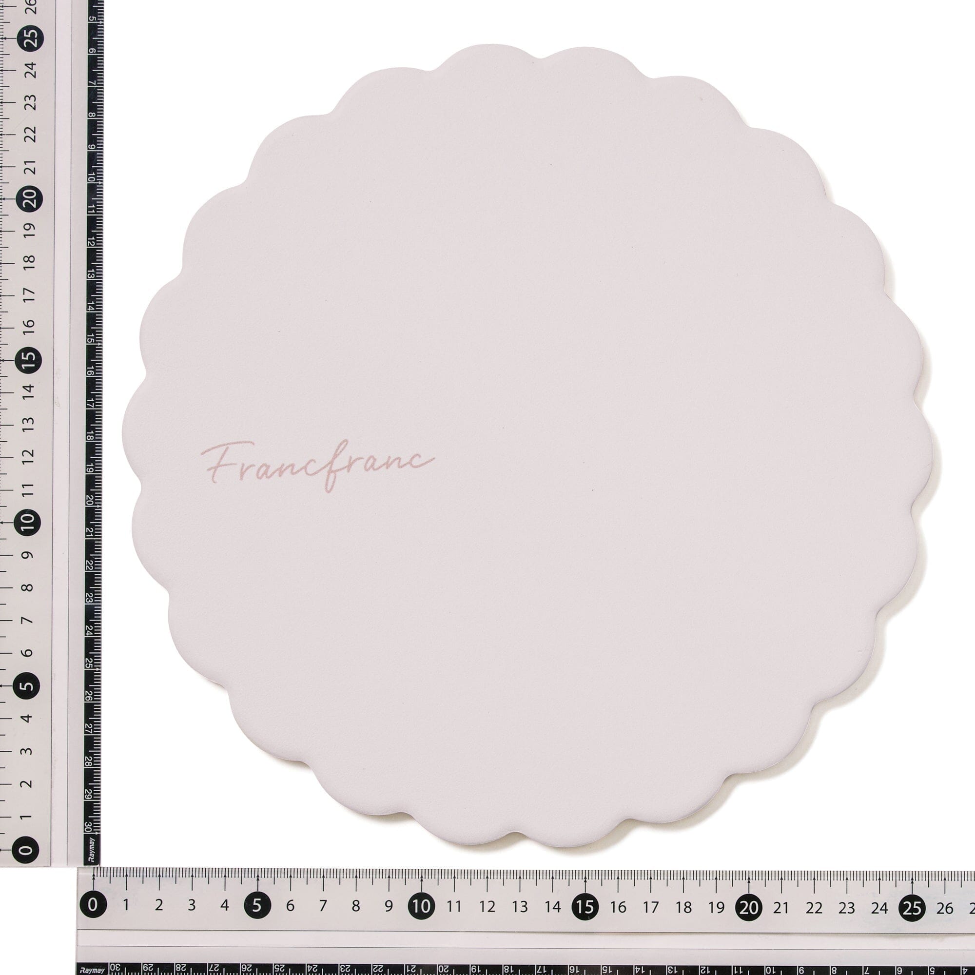 Trivet Large Ruffle Logo Ivory