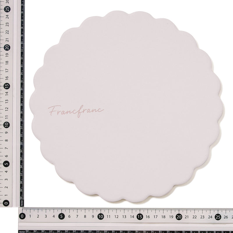 Trivet Large Ruffle Logo Ivory