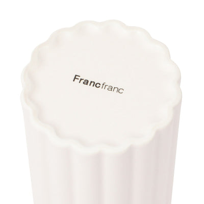 Scalloped Kitchen Dispenser Matte White