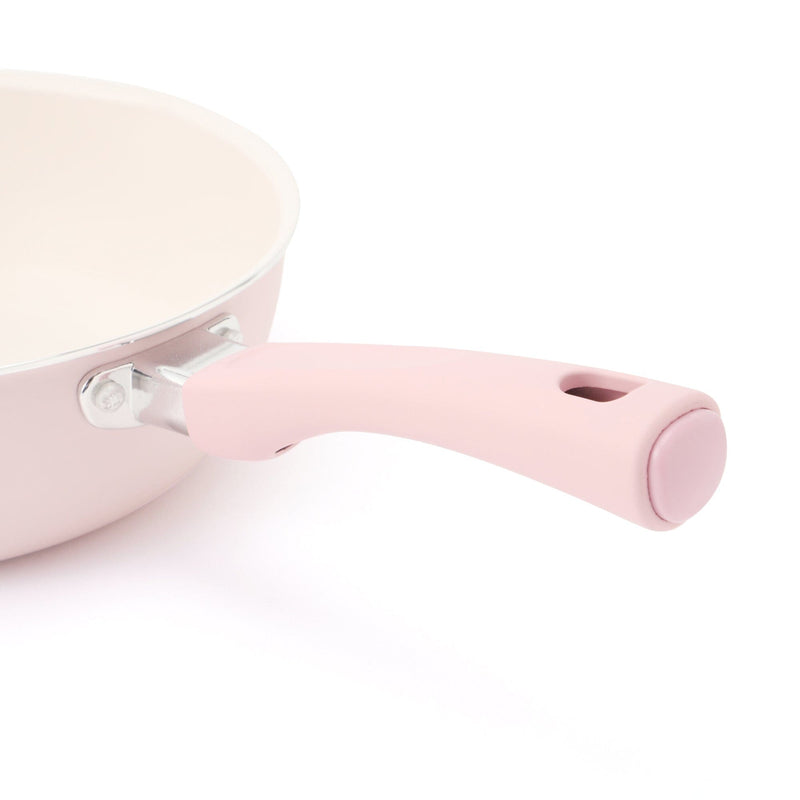 EASY COOKING 煎鍋連煮食工具套裝 5件 粉紅色
