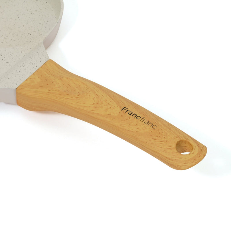 IH/Direct Heat Four Section Frying Pan Ivory