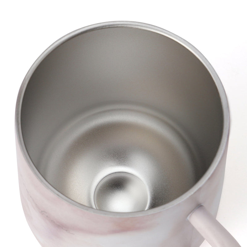 Stainless Steel Thermo Mug with Lid 320ml Marble Brown