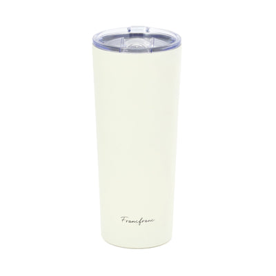 Stainless Steel Tumbler With Lid 650ml Ivory