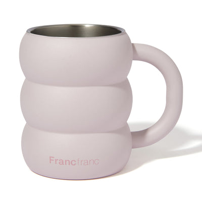 MokoMoko Stainless Steel Mug 260ml Pink