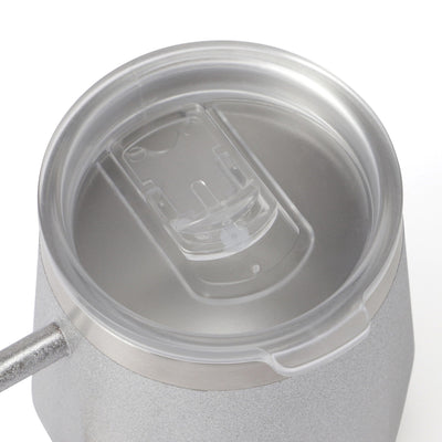 Stainless Steel Thermo Mug With Lid 320Ml Diamond Glitter Silver