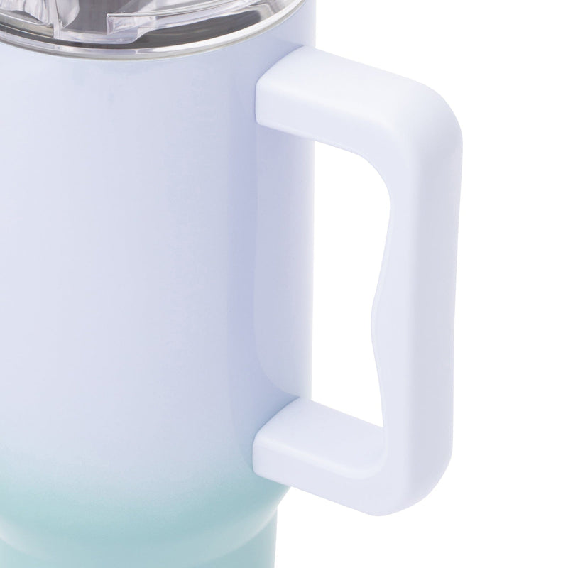 籃色漸變銹鋼保溫杯1100Ml