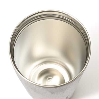 Stainless Steel Tumbler With Straw Glitter Silver