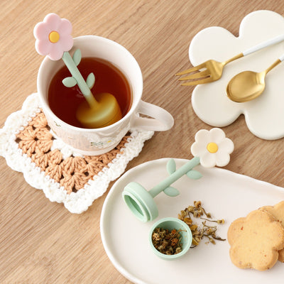 Tea Strainer Flower Pink