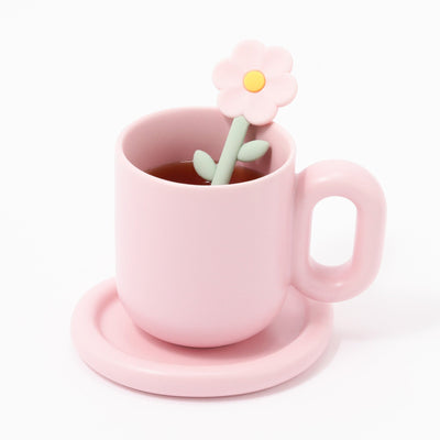 Tea Strainer Flower Pink