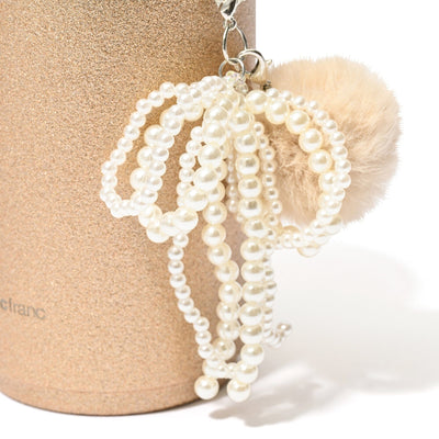 Stainless Steel Tumbler With Charm Glitter Gold