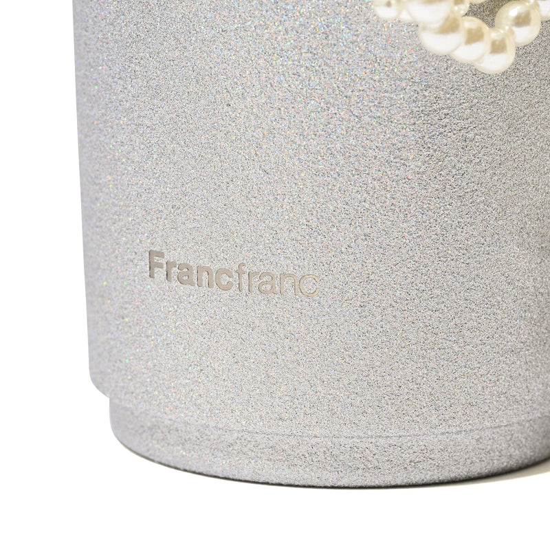 不銹鋼 閃閃吊飾玻璃杯 銀色