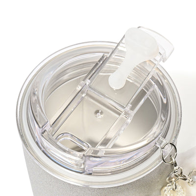 不銹鋼 閃閃吊飾玻璃杯 銀色