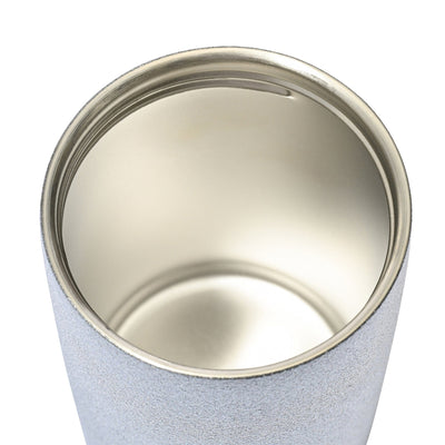 Stainless Steel Tumbler With Charm Glitter Blue