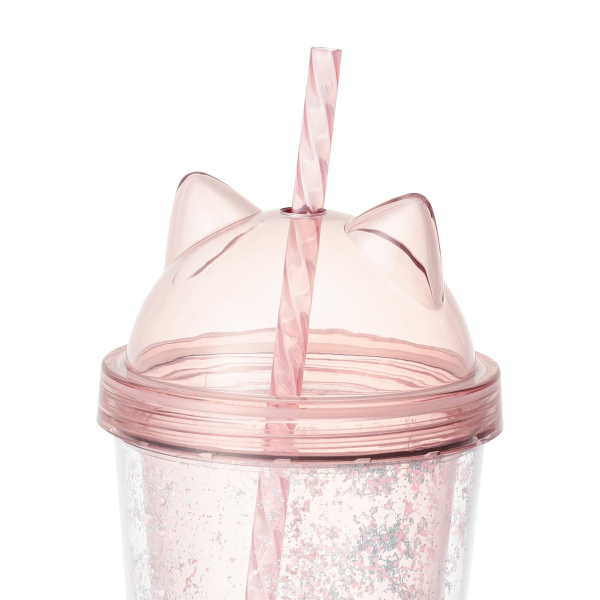 Cat Plastic Tumbler Pink