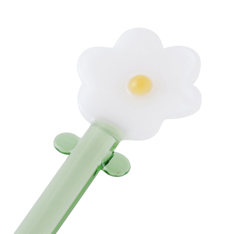 Glass Flower Muddler White