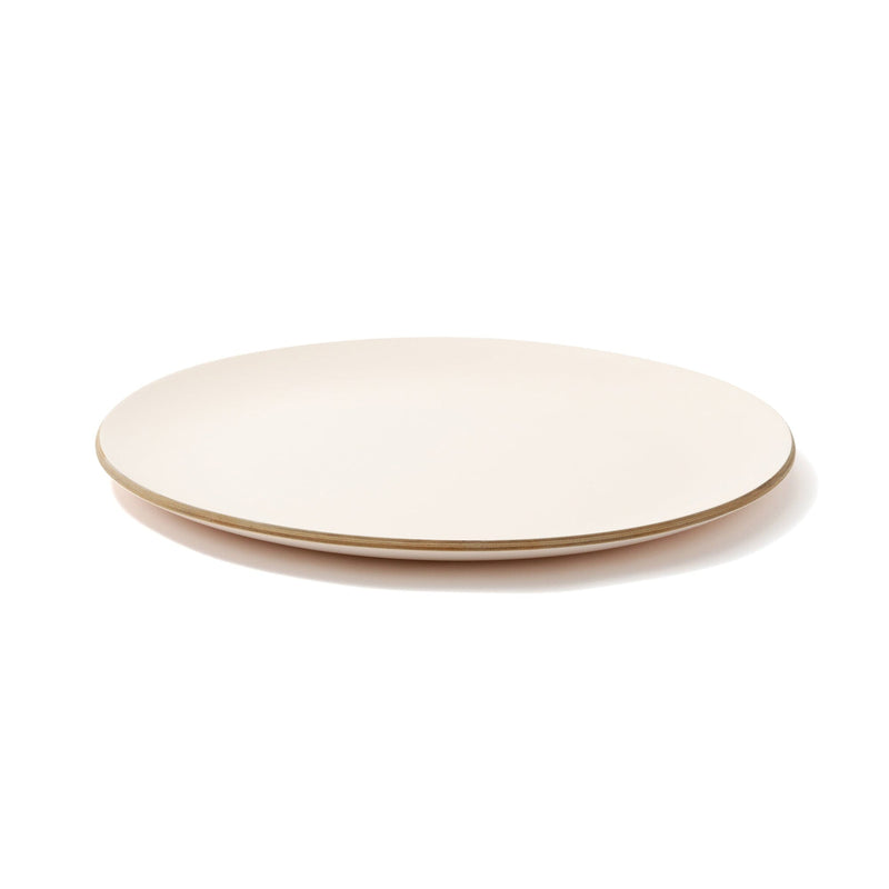 Nonslip Wood Tray Round Pink