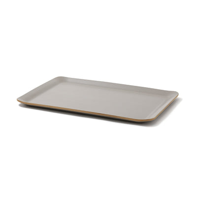 Nonslip Wood Tray Square Gray