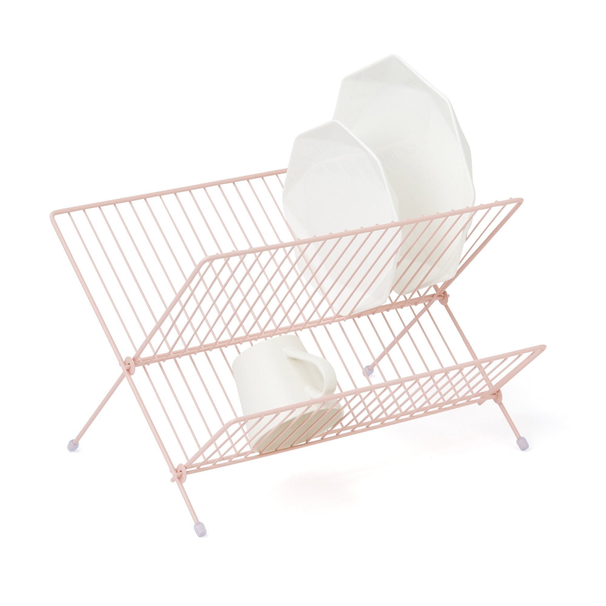 X-shaped Wire Dish Rack Pink – Francfranc Hong Kong