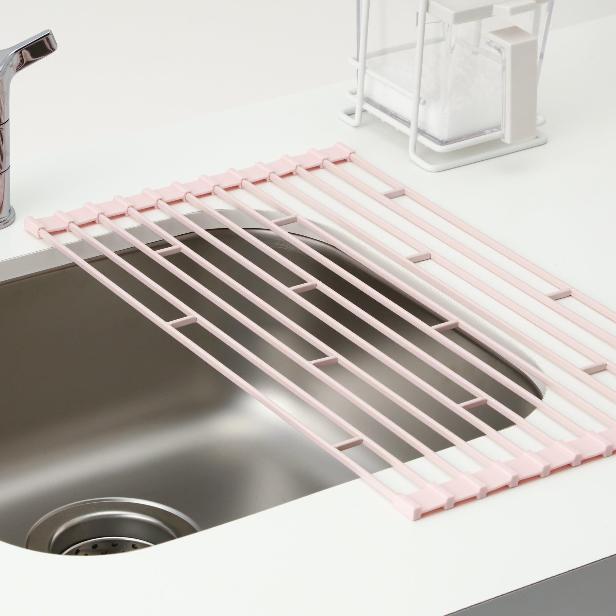 Rolled Dish Rack Pink