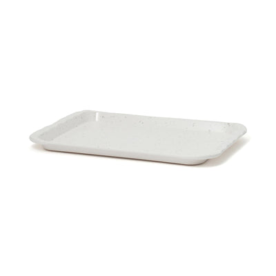 Splatter Melamine Tray Ivory