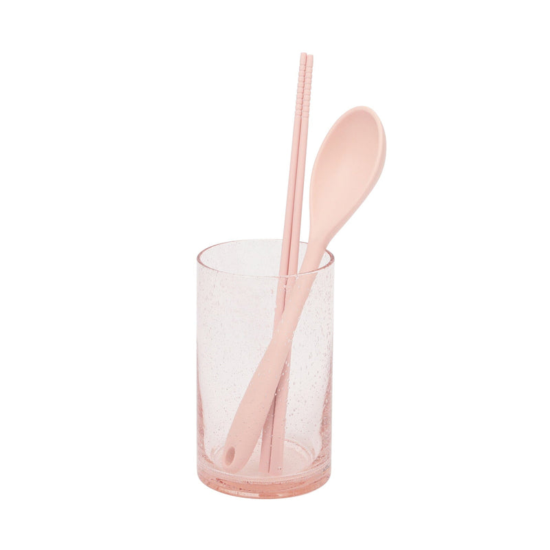 Bubble Glass Tool Stand Pink