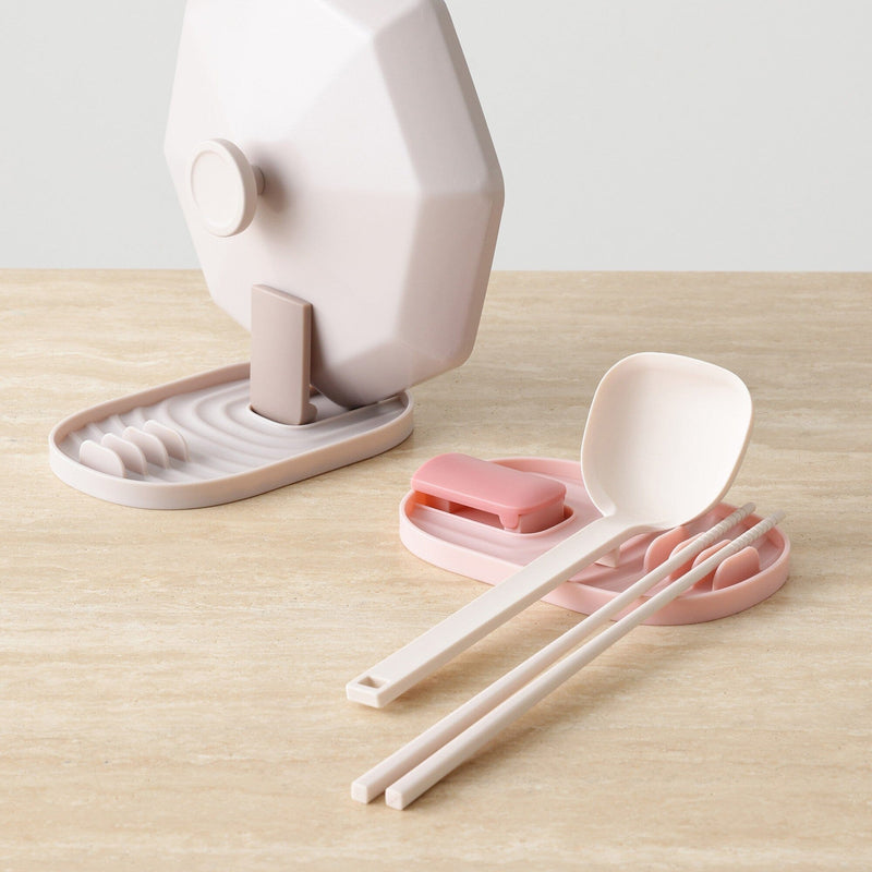 Pot Lid And Ladle Rest Pink