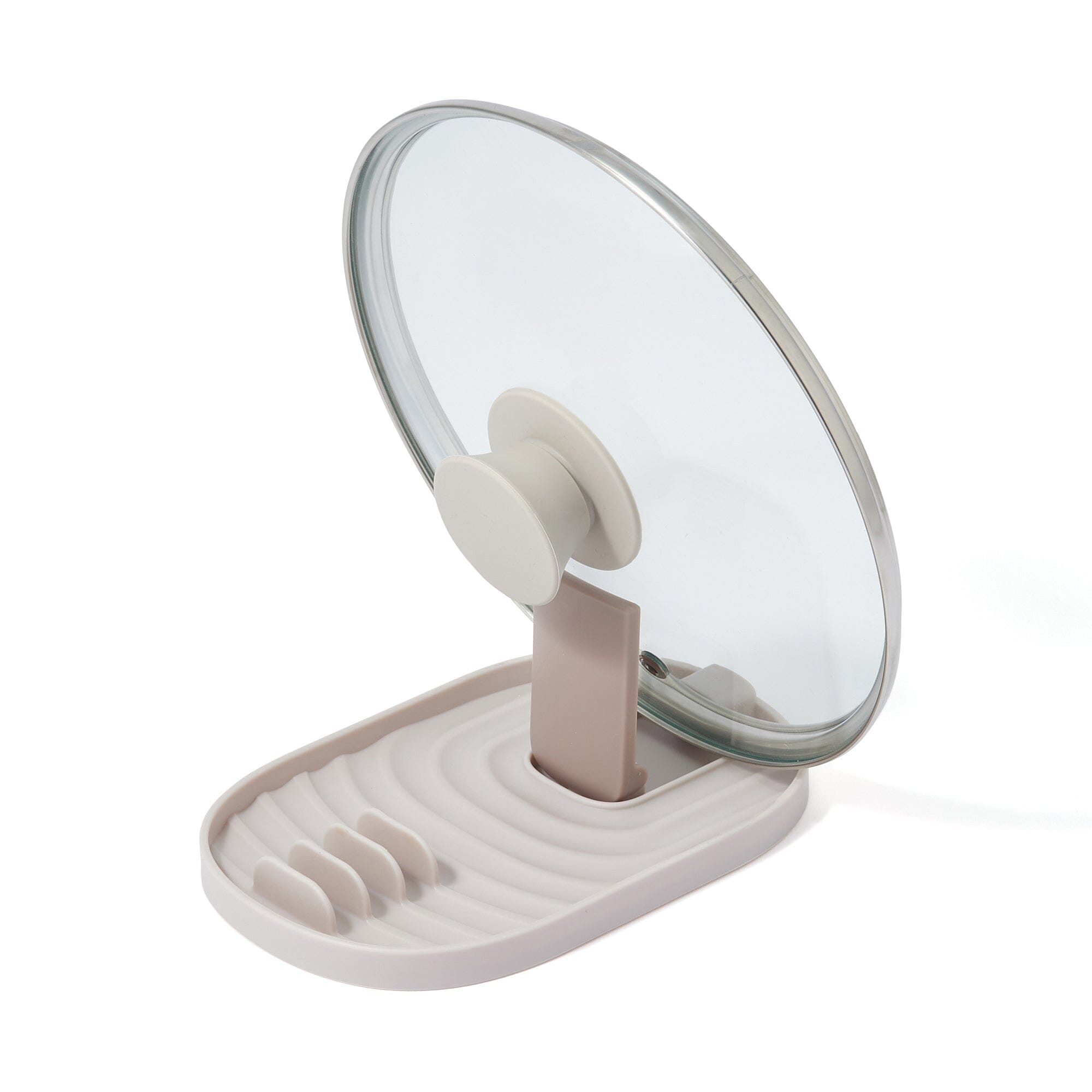 Pot Lid And Ladle Rest Gray