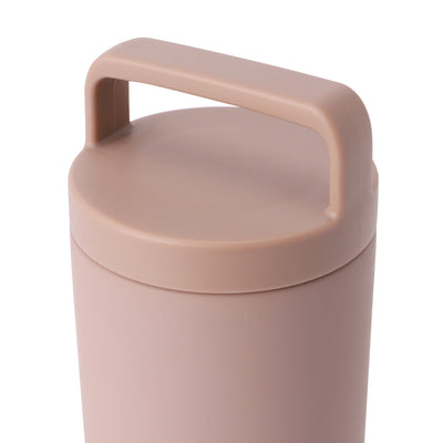 不銹鋼水樽連手把杯蓋 470ml 粉紅色