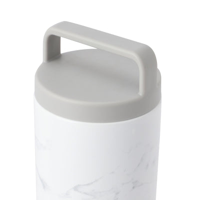 Stainless Steel Bottle With Handle 730ml Marble White