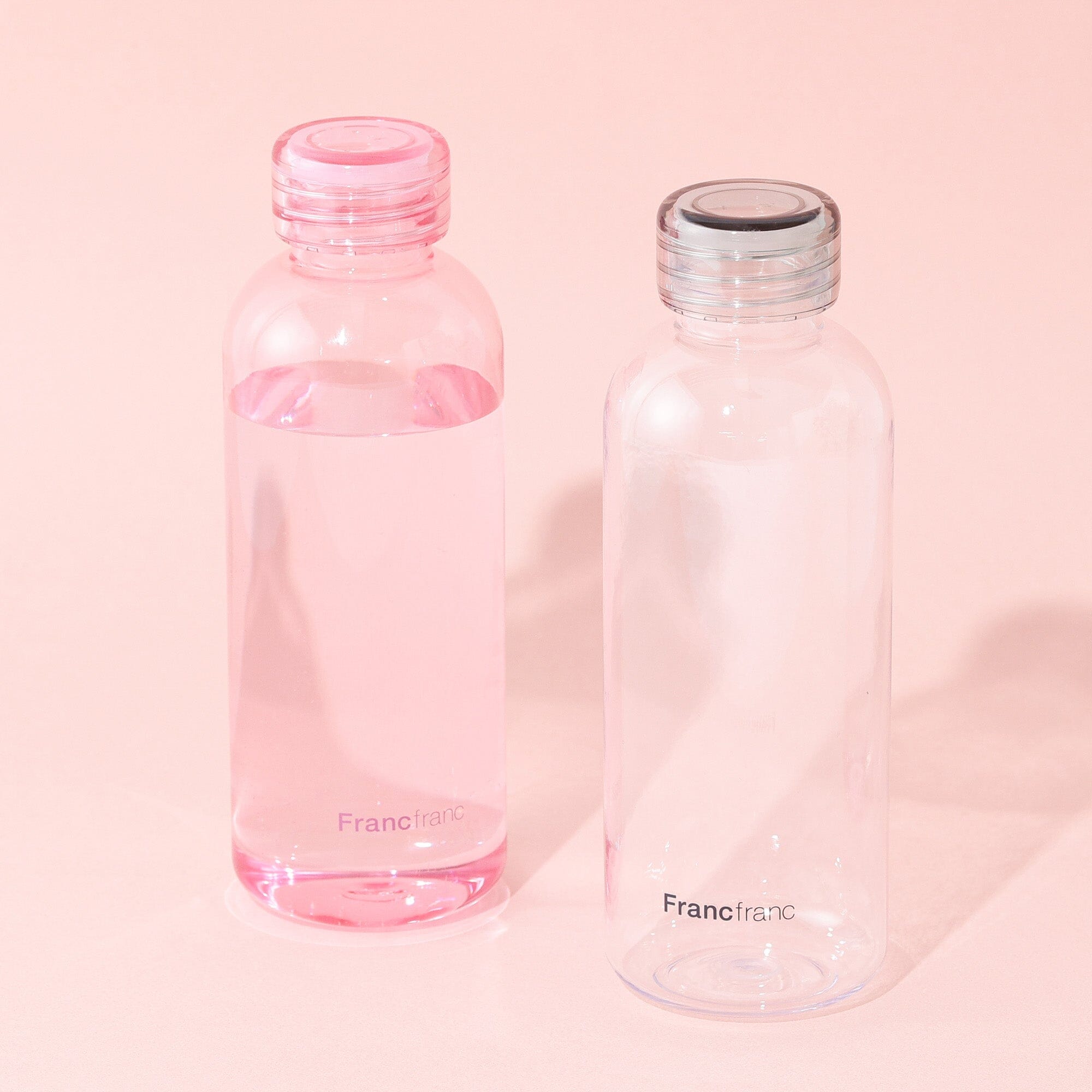 Clear Bottle 600Ml Pink