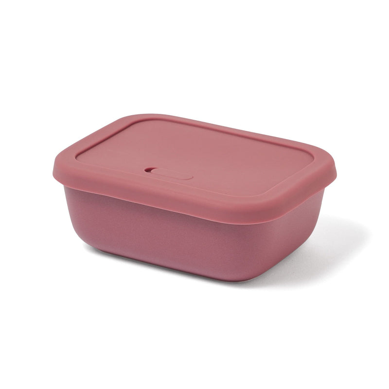 Ceramic Food Container Medium Red