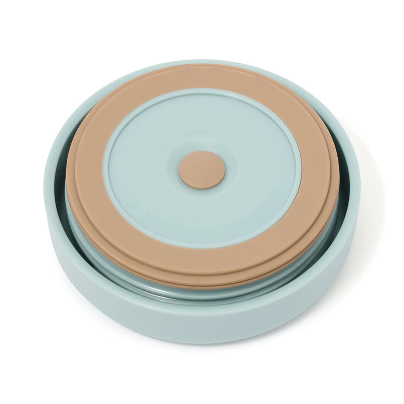 LOGO 附蓋保溫罐 藍色