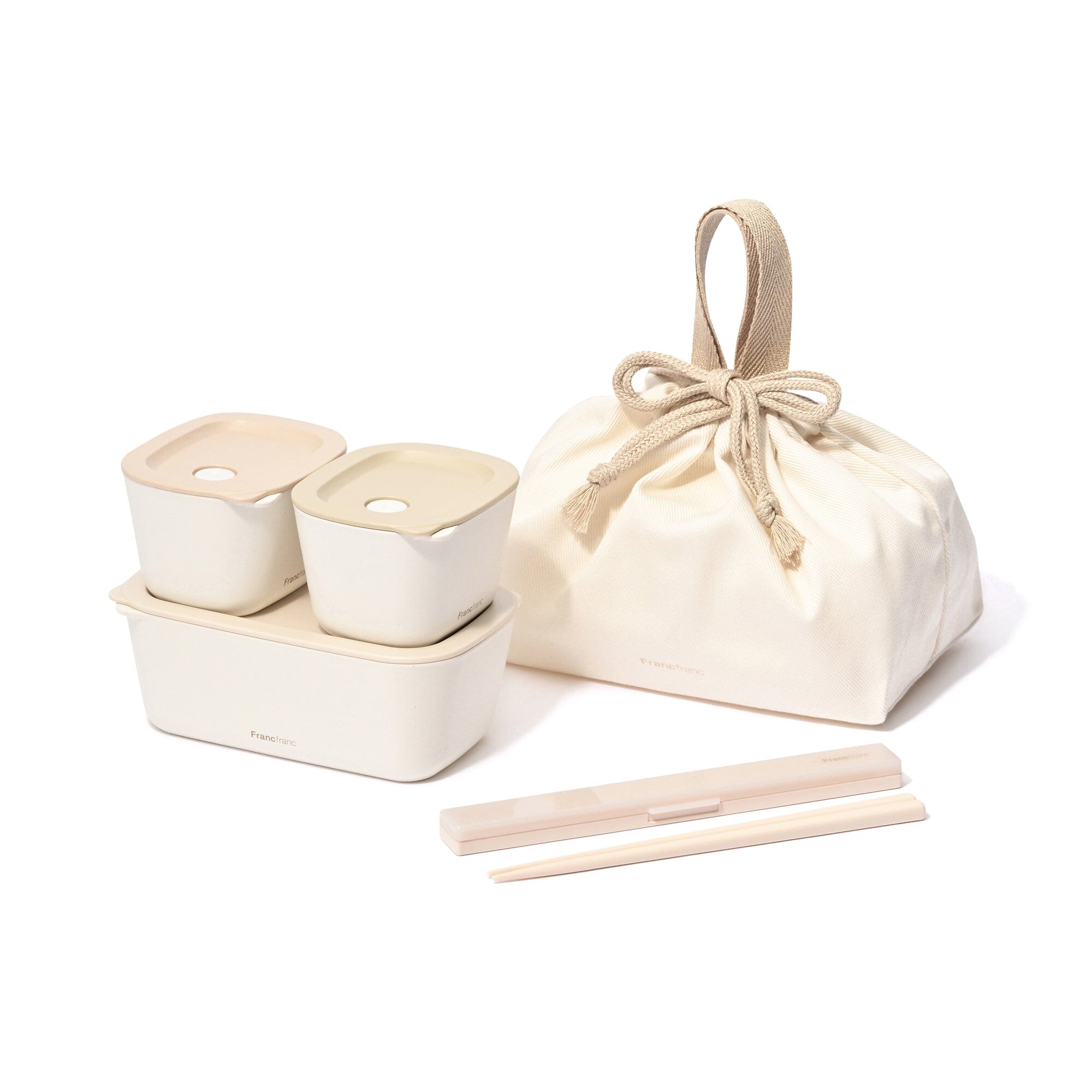 Lunch Box Complete 5-Piece Set Ivory