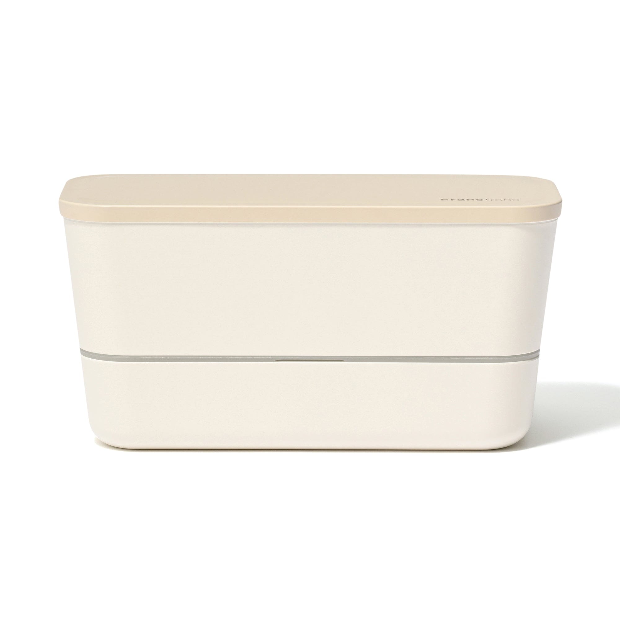 Logo Lunch Box 2 Tiers Ivory