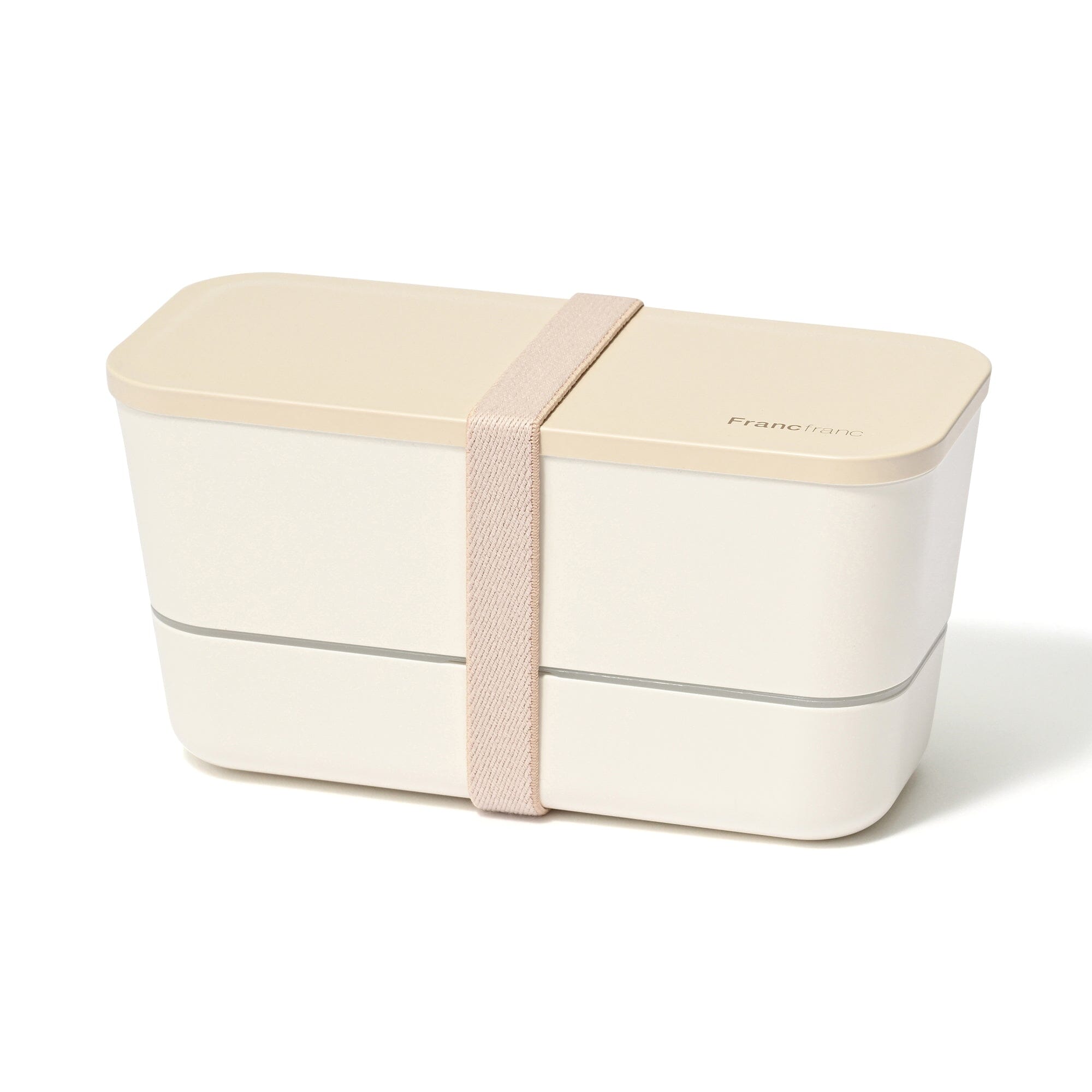 Logo Lunch Box 2 Tiers Ivory