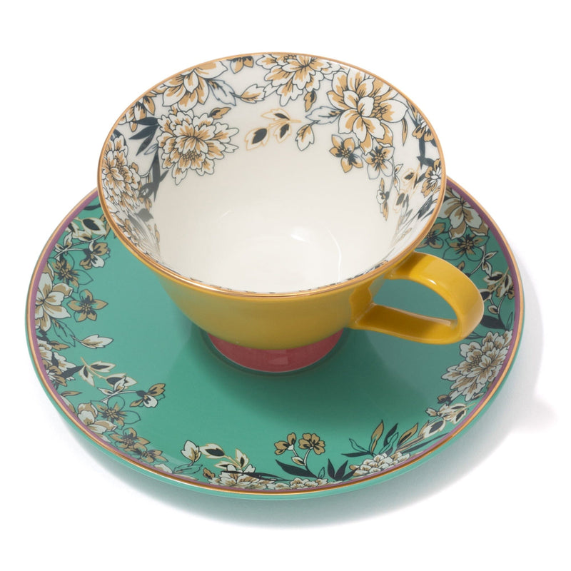 CHINOISERIE CUP&SAUCER  YELLOW