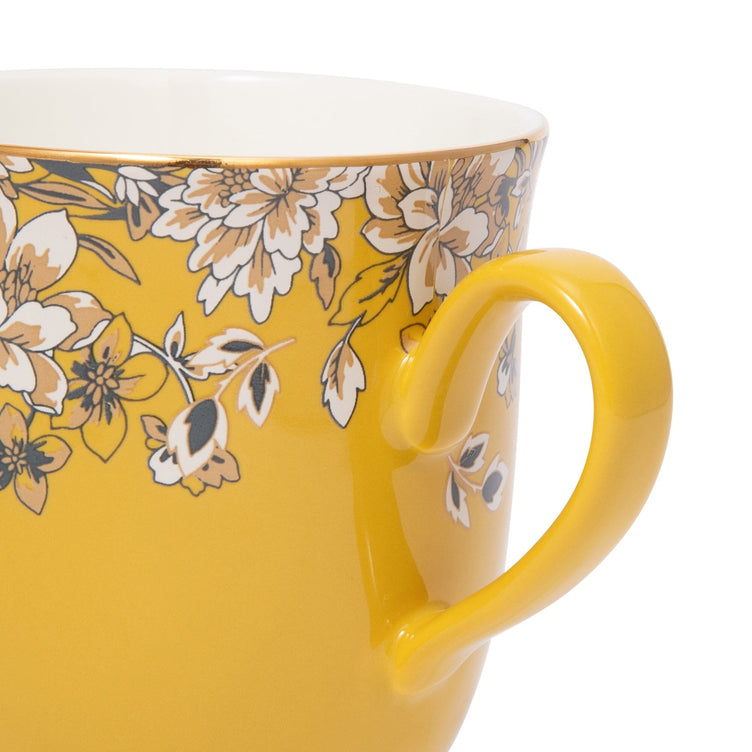 Chinoiserie Mug  Yellow