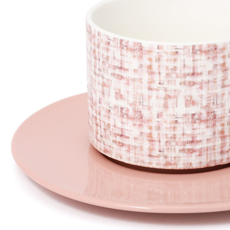 Tweed Cup And Saucer Pink