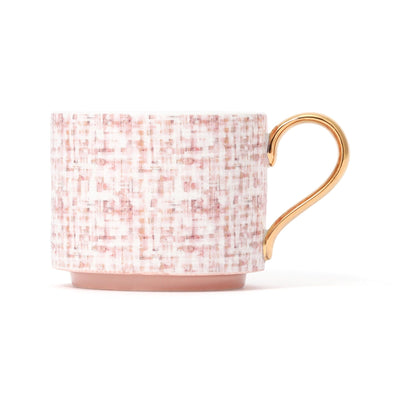 Tweed Cup And Saucer Pink